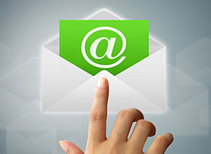 finger point at email